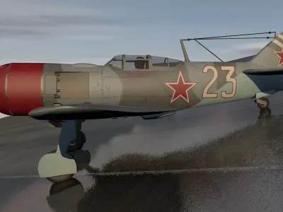 Lavochkin La-7 3D model by chipbasschao