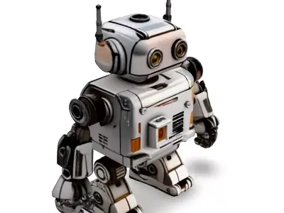 SciFi Robot Game Ready Model Low-poly 3D model