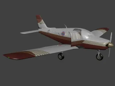 Piper PA 28 Cadet Free low-poly 3D model