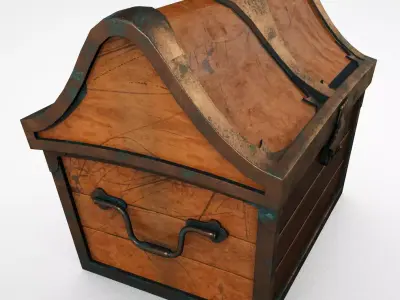 Treasure Chest 3D model 4