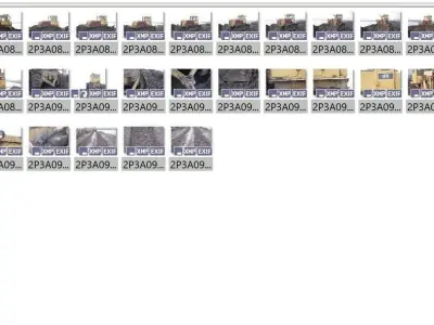 Photo Reference Pack BULLDOZER Old 3D model