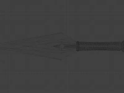 Kunai Free low-poly 3D model purchase