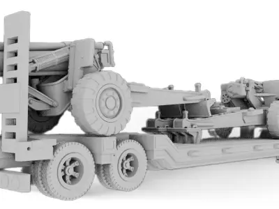 Classic Brazilian Army truck 3D print model