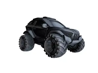 Modern Shape Vehicle 3D Model 3D model by TrinityMesh
