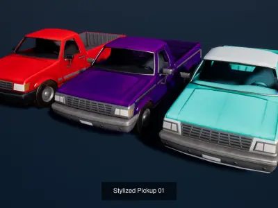 Stylized Vehicles 3D Model Pack