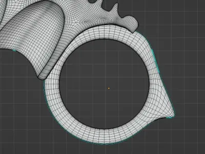 Karambit Fade Combat Knife 3D model