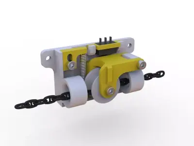 Limit switch for anchor chains adjustable force for ship models 3D print model