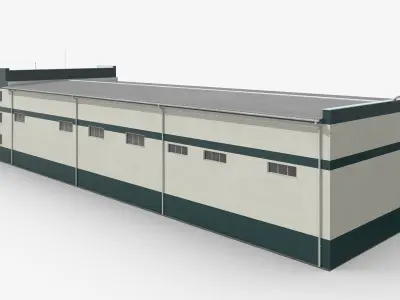 Large Commercial Facility UralSpetsTrans 3D model