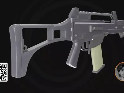 G36 Tactical Assault Rifle - 3D Modern Model  3D model