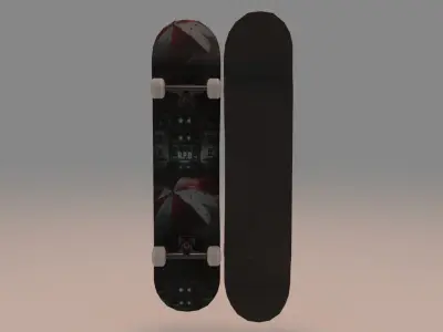 Resident Evil Raccoon City Skateboard 3D model