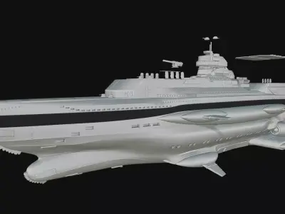Eva Hammer ship- Wolfenstein 3D print model
