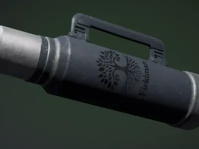 Retro Thermos Game-Ready PBR Model Low-poly 3D model