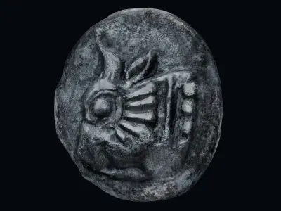 Lycia Coin Low-poly 3D model