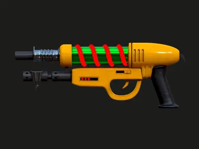 Realistic Blaster Gun Low-poly 3D model