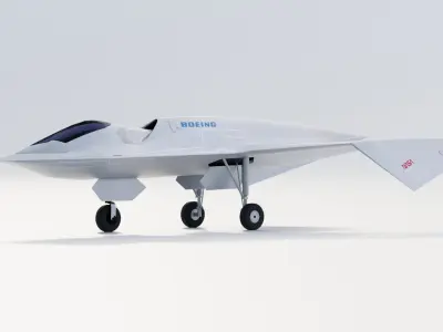 BOEING Black Project - The BIRD OF PREY - Low-poly 3D model