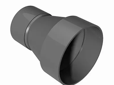 PVC Low Pressure Reducers - Socket Ends Free 3D model