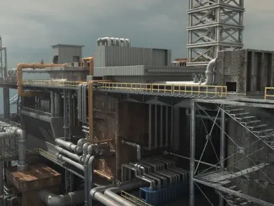 oil platform 3D model order