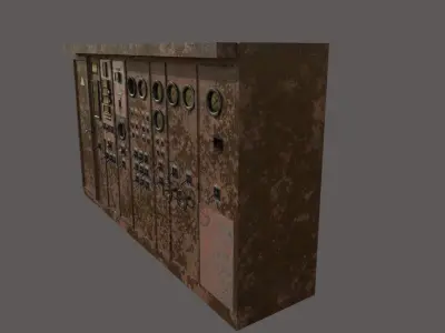Old Abandoned Factory Control Panel 3D model