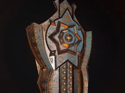 Shield 3D Model Low-poly 3D model
