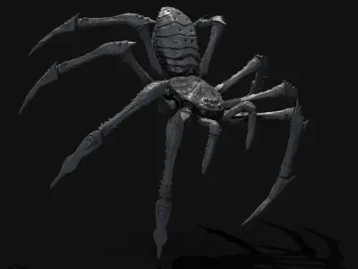 Goliath Huntsman Spider Low-poly 3D model
