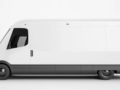 Generic Electric Delivery Van 01 3D model