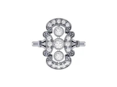 Wedding Ring  3D print model 161