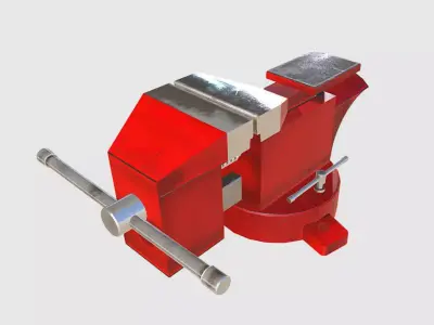 Work Bench Hand Vice  Low-poly 3D model