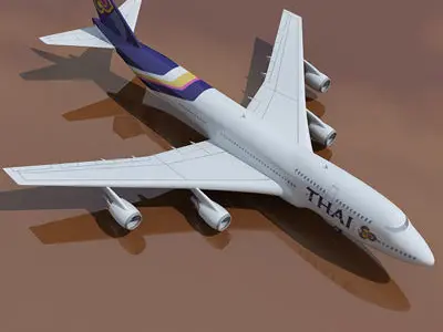 Thai Airways Boeing 3D model
