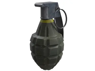 MK2 Grenade - Low Poly Game Ready Low-poly 3D model