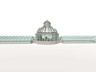 Glass building-Commercial building-building classic 3D model get