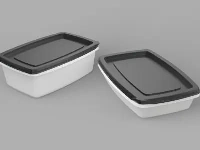 Plastic Containers 3D model
