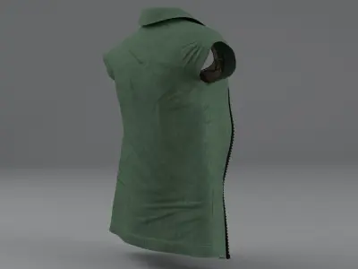 Clothing Set 4 camouflage dress on mannequin Low-poly 3D model