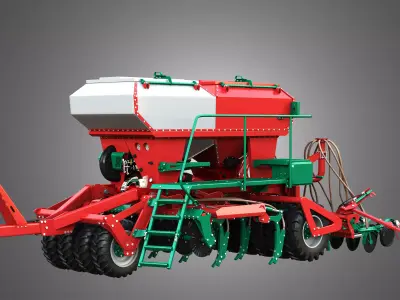 Agro-Masz Salvis 3800 Pneumatic seed drill 3D model