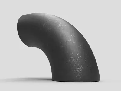 Elbow Pipe Long Radius 12 inches 3D model