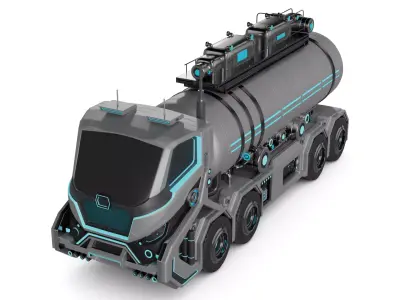 Fire Tanker 3D model get