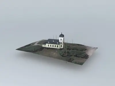 Riga Bikeru Evangelical Lutheran Church Free 3D model