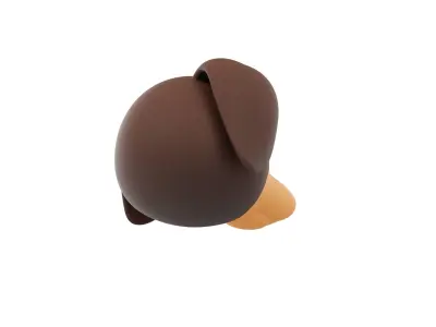 Prop173 Dachshund Dog Head 3D model
