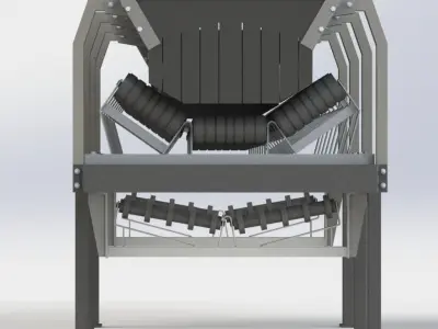 Conveyor sand and gravel 3D model