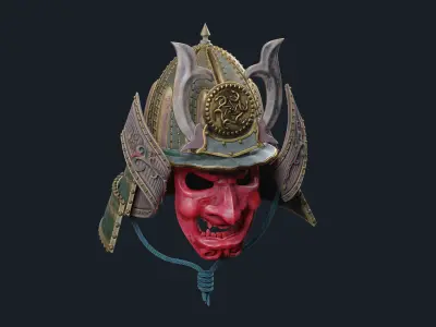 Samurai Mask 3D model