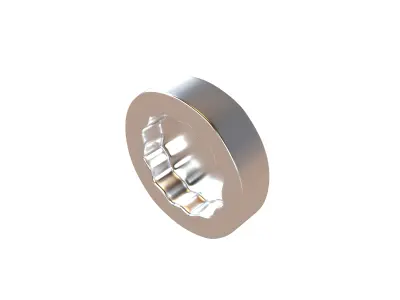 Screw v12 002 Low-poly 3D model