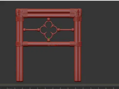 Square Accent Table Mimi by Celerie Kemble 3D model