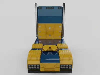 Truck Custom Parts Pack 3D model