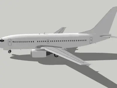 Boeing 737-300 Low-poly 3D model