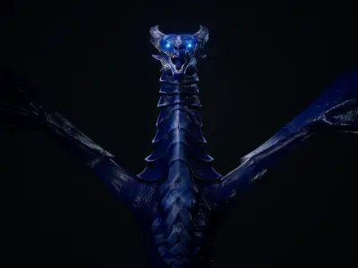 Dragon 3 UE4 and Unity Low-poly 3D model