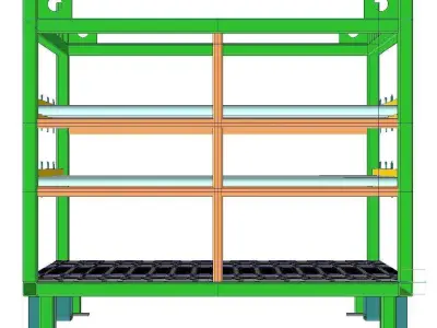 Container for components 3D model