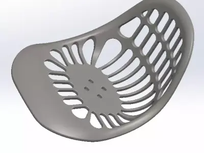 High quality 3D Bar Stool model 3D model get