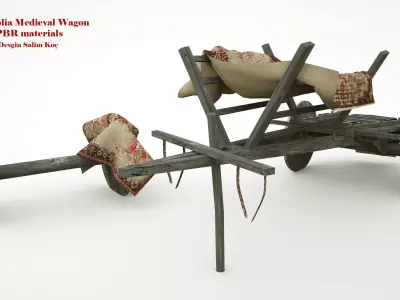  Medieval Wagon  3D model