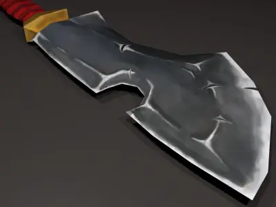 Stylized Sword Low-poly 3D model get