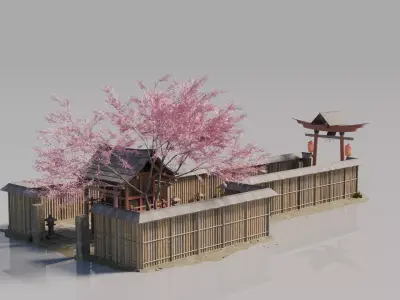 Traditional Japanese House 24 3D model