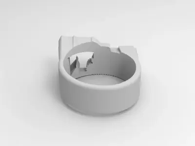 anillo retro  3D print model